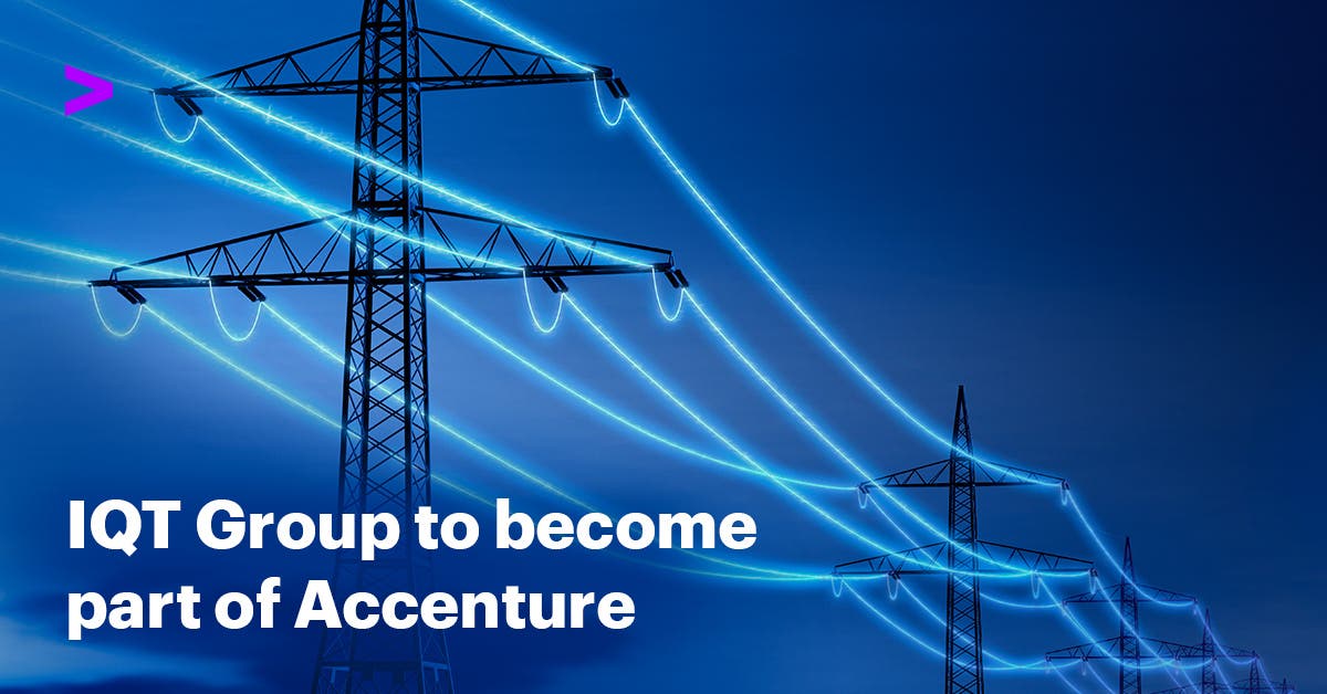 Accenture to Acquire IQT Group, Strengthening Its Capabilities for Net-Zero Infrastructure Projects