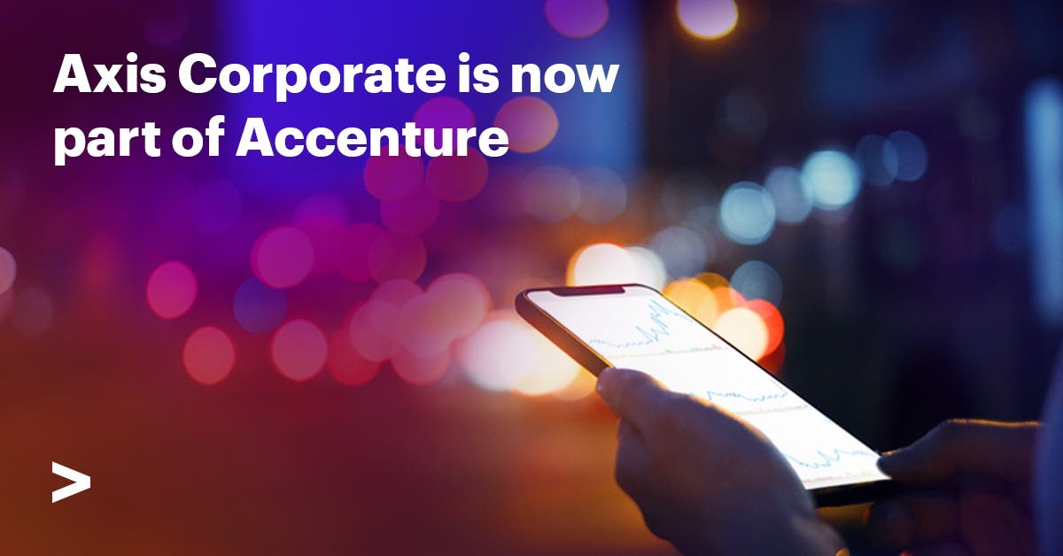 Accenture adquiere Axis Corporate para ayudar a las empresas españolas de servicios financieros a reinventar sus negocios