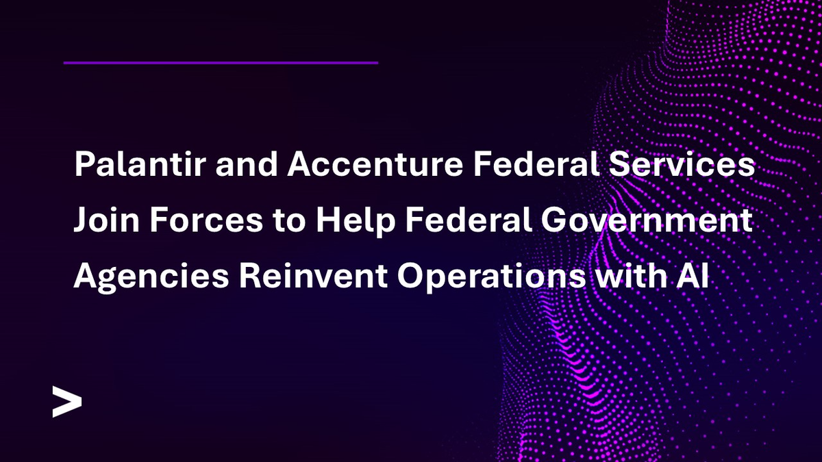 Palantir Accenture Federal AI Partnership